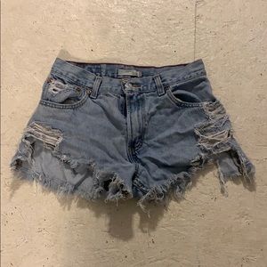 High waste shorts